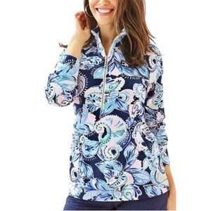 Lilly Pulitzer Quarter-Zip Popover Sz M